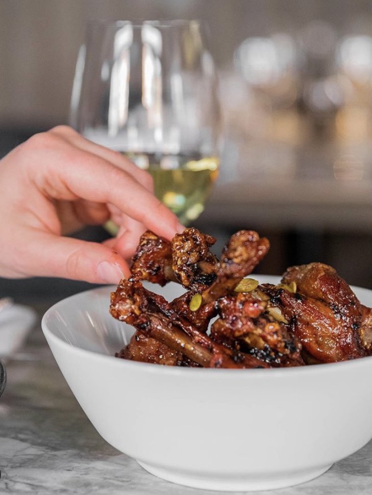 Join us for #HappyHour at <a href="/oxbow_yyc/">Oxbow Restaurant</a> from 5-7pm with feature wines by the glass &amp; draught beer (Tue-Sat). It’s Wing Wednesday tonight when we feature our delicious Oxbow Duck Wings. Enjoy this epic bite in our fireside lounge or in our cozy restaurant located in <a href="/kensingtonYYC/">Kensington Village</a>.