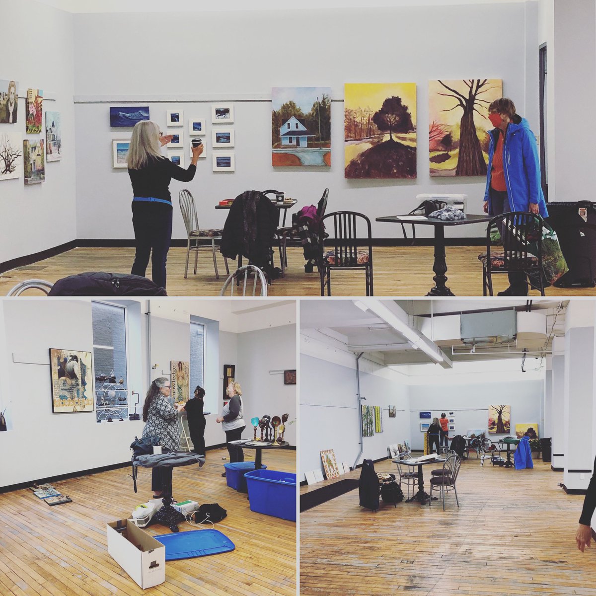 The set up is yet another chance to watch the artists get creative with deciding how to display their works. #ldnont #arts #ldnent #localartists London Artists’ Studio Tour