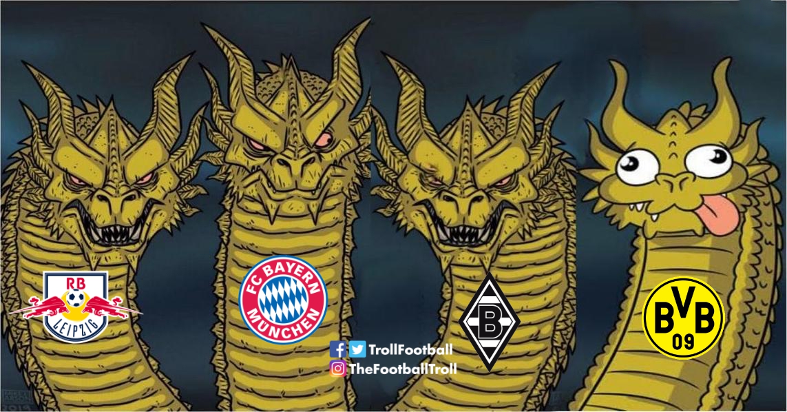 TrollFootball's tweet photo. Bundesliga clubs in the Champions League https://t.co/aH8PB9kt9v