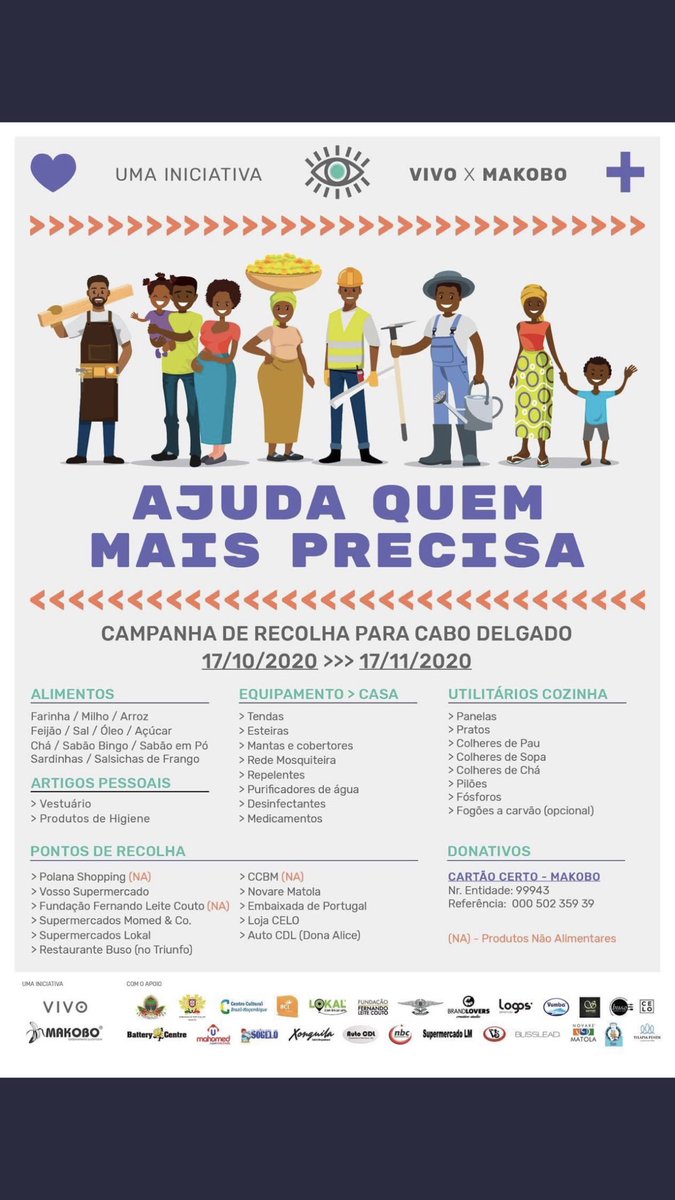 Tratem Piada sim, mas divulguem o que está a Acontecer em Cabo Delgado e ajudem os nossos irmãos, em especial vcs Digital Influencer, cantores e etc. USEM AS VOSSAS PLATAFORMAS!