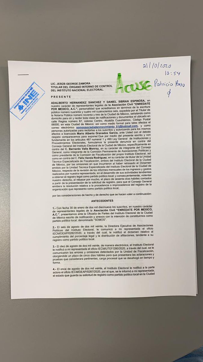 sin_periodistas's tweet image. DENUNCIA “SOMOS” ANTE CONTRALORIA A FUNCIONARIOS DEL IECM 

periodistassincensura.com/la-polaca/denu…