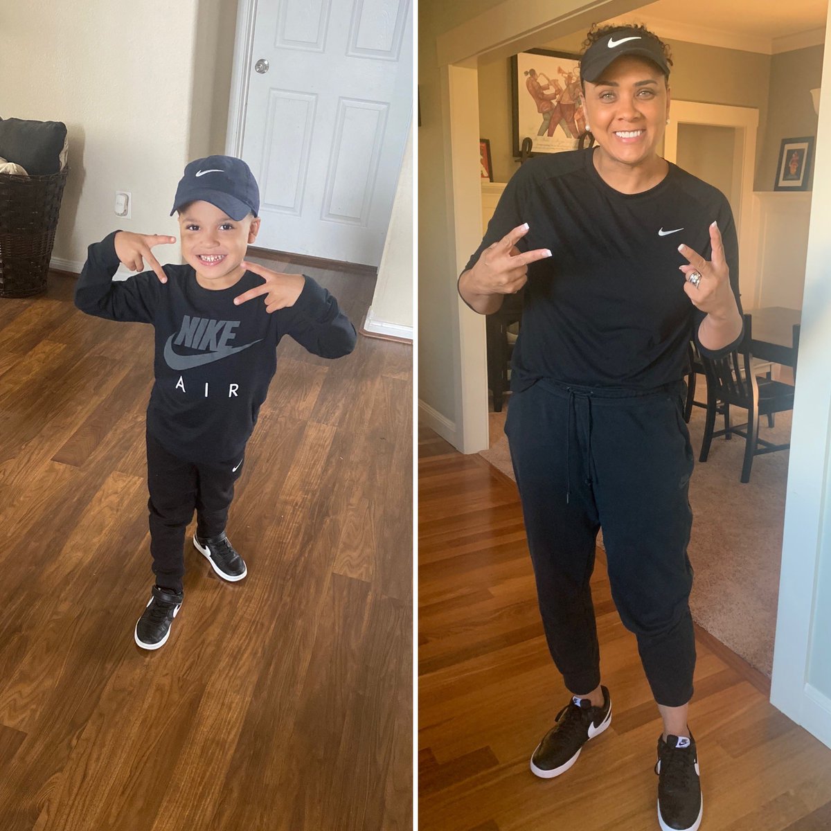 akperera's tweet photo. 🤣 You gotta love when a 5yr old picks up your love in specific athletic gear🙌🏽✨ Checks ✅ over stripes/// #BlakeWilliam https://t.co/leOS3bU6RI