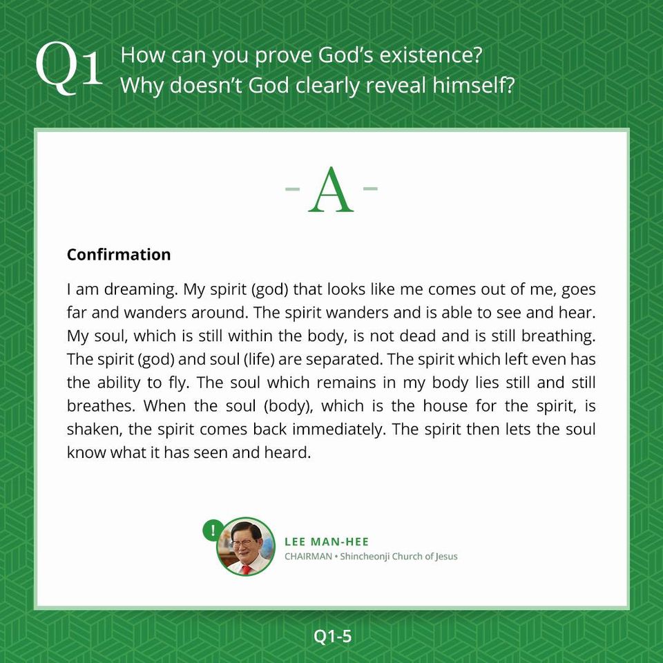 noahbrown19841's tweet photo. #WiseQnA #Question1 #Answer1
How can you prove God's existence?
Why doesn't God clearly reveal himself?
#God #Existence #Life #Spirit #soul #evil #body #Sin #Bible #ShincheonjiChurch #manheelee https://t.co/cKYUTGOQSg