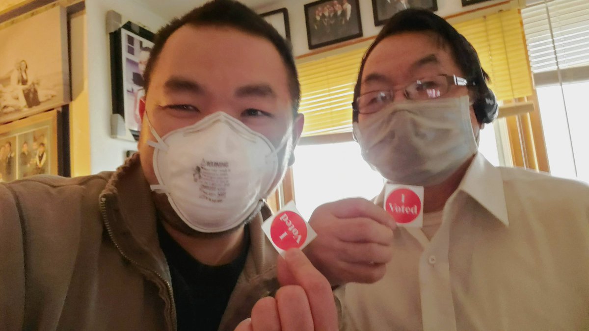 I treasure our time together #FatherSonMoment and we always vote together! Have you voted yet? #MaskUpMN #VoteEarly #HaveYouMetMeng