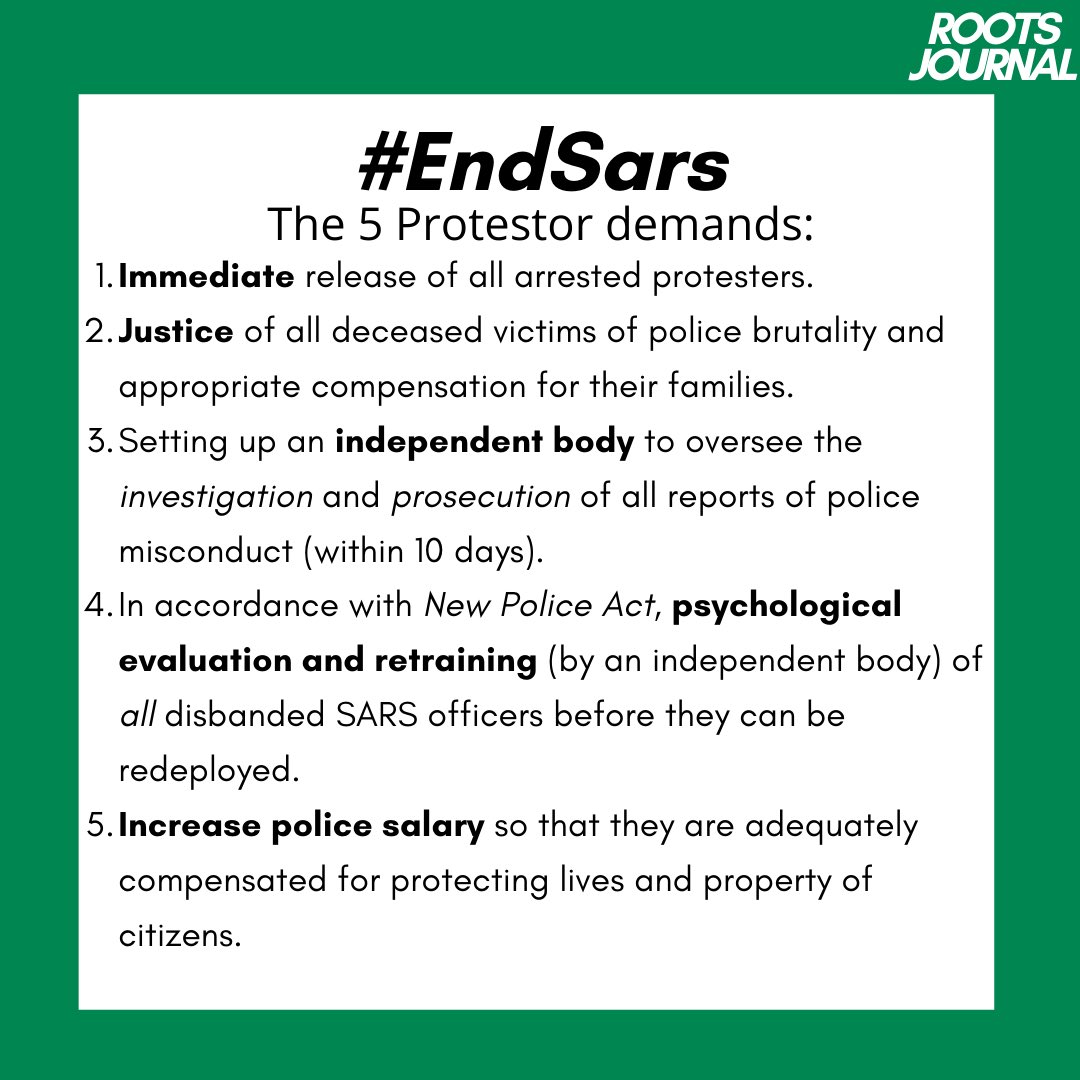 rootsjournal_'s tweet photo. What’s happening right now in Nigeria is devastating. Urgent systemic reform is needed. 
Use your voice and amplify the voice of the Nigerian community. 

#EndsSARS #EndPoliceBrutalityinNigeria https://t.co/C5gN7QYQFN