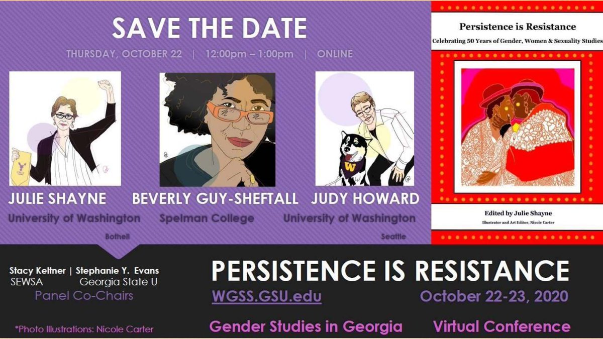 Gender Studies in Georgia Virtual Conference, October 22-23, 2020!  Register: wgss.gsu.edu/conference/
