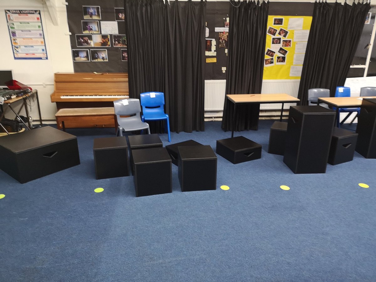 Drama Blocks ready for action! #drama#dramadepartment#dramateacher