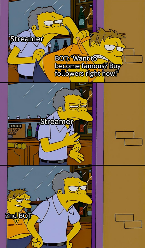 JackTheLionTTV's tweet photo. To all my #SmallStreamerCommunity: You know this feeling, right?
#gamememe #memes #meme #gamememes #game #gaming #gamingmemes #gamer #gamingclips #ps #fortnite #games #victoryroyale #cdnthe #memesdaily #gamingmeme #streamer #dailymemes #gamermemes #xbox #twitchtv #twitchstreamer https://t.co/jThDslofRr