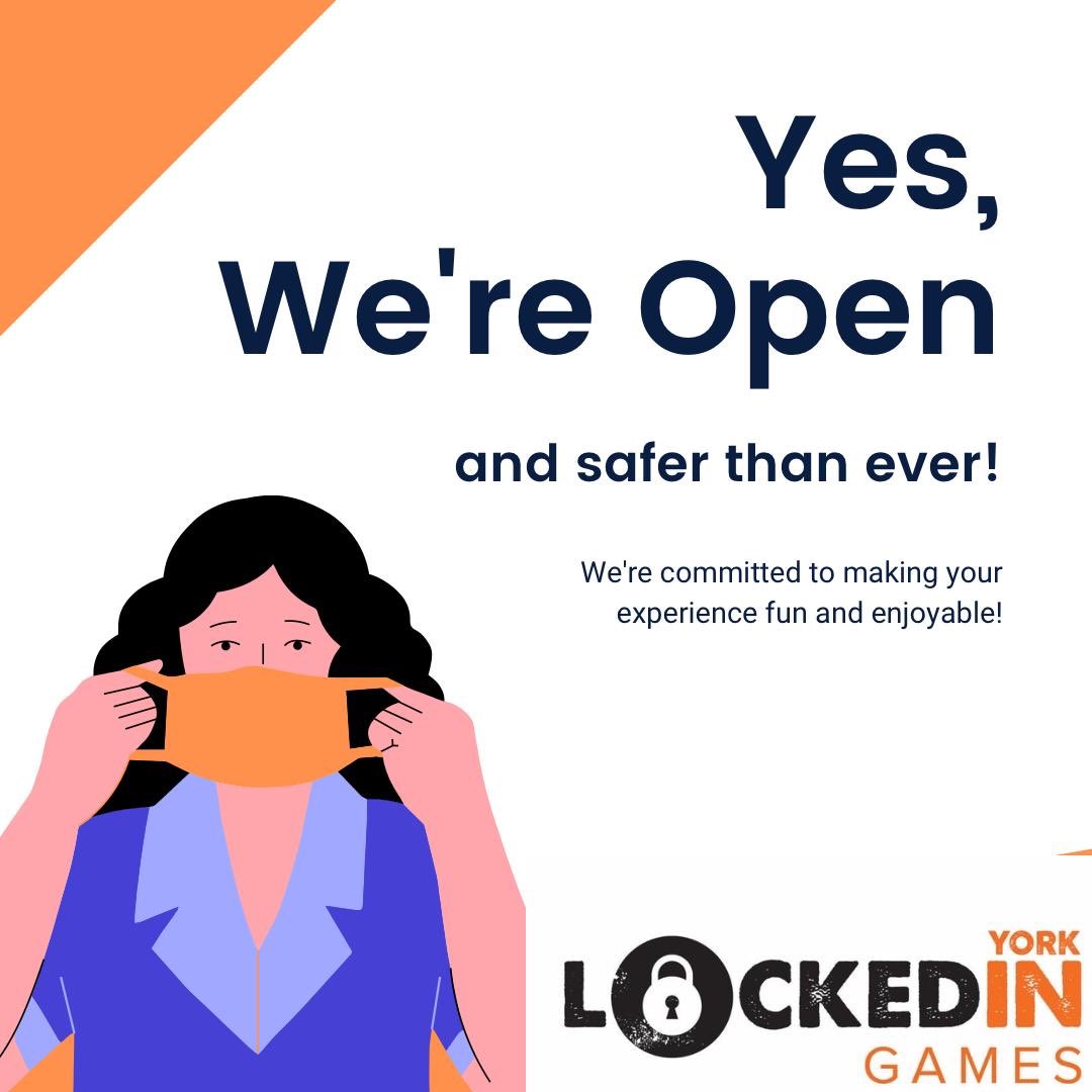 We are still here taking bookings. Remember we have an offer on until 31st October 2020 where you can get £10 off your game using code “SPOOKY10”