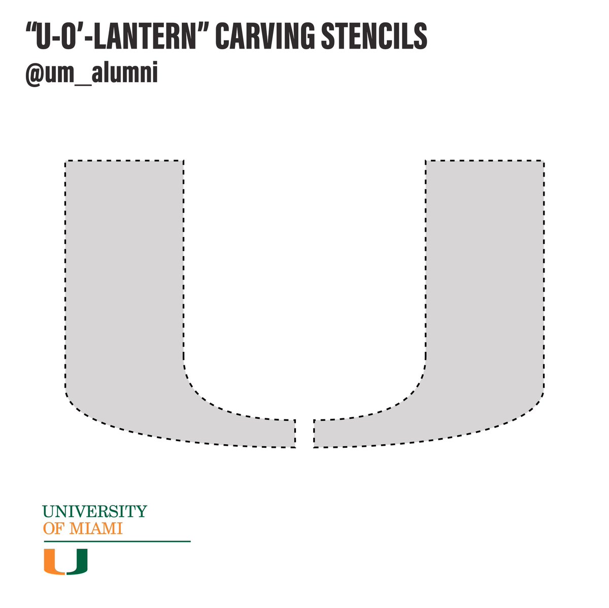 UM_alumni's tweet photo. Let’s give ‘em pumpkin to talk about 🎃 Time to grab your @univmiami “U-O’-Latern” 🙌 DM us to make your pumpkin carving a bit more special. #GoCanes #SpookySzn https://t.co/0qBv3QA7lR
