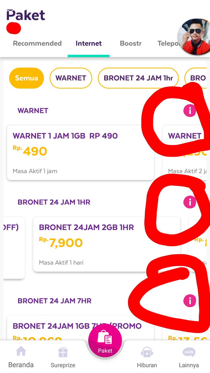 daffa_wtka's tweet photo. Niat bikin provider penjelasan yamg gamblang
.soal detil paket itu tanda seru dimanfaatkan buat informasi yang jelas paketnya..bukan malah hal ga penting biar jadi jebakan pembeli @ask_AXIS https://t.co/ksuQKUporD