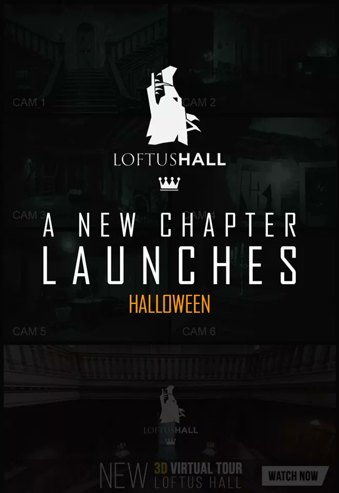 Halloween marks the beginning of a "new chapter" world-wide Virtual Access into Loftus Hall an around-the-clock watch. If you choose to virtually venture into one of the world's best-known haunted locations.

Will you be brave enough to spend Halloween in Loftus Hall ?