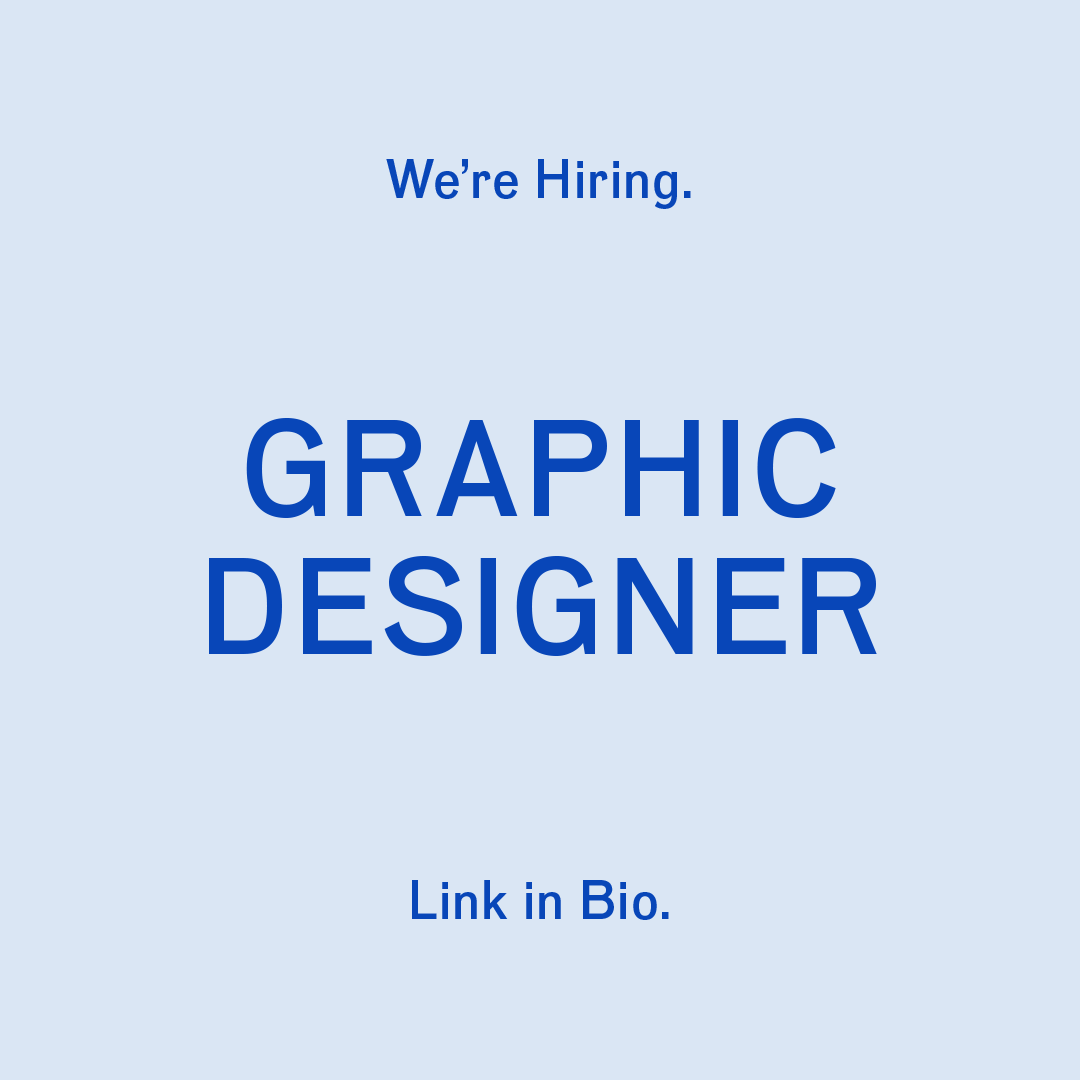 We're hiring a graphic designer. 2+ years experience. Interested? Hit the link.
