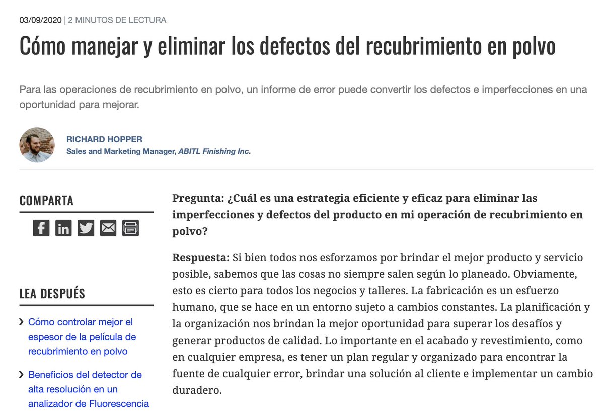 Cómo manejar y eliminar los defectos del recubrimiento en polvo  ow.ly/ue6730rfNYx