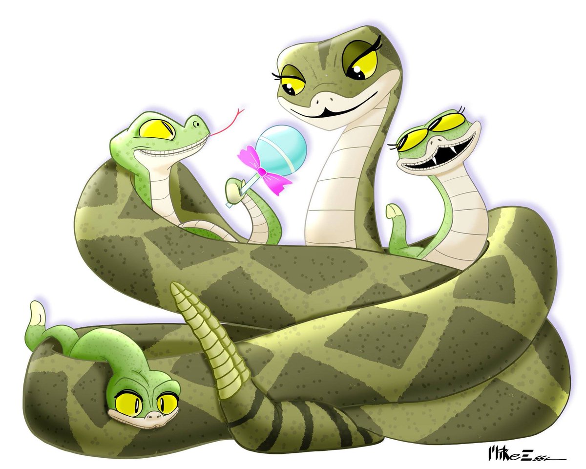Here's the artist's website in case anyone wants to inquire about commissions. His work is so cute!! Here's another one he did for me, on rattlesnake parental care.  http://mikeessa.daportfolio.com/ 