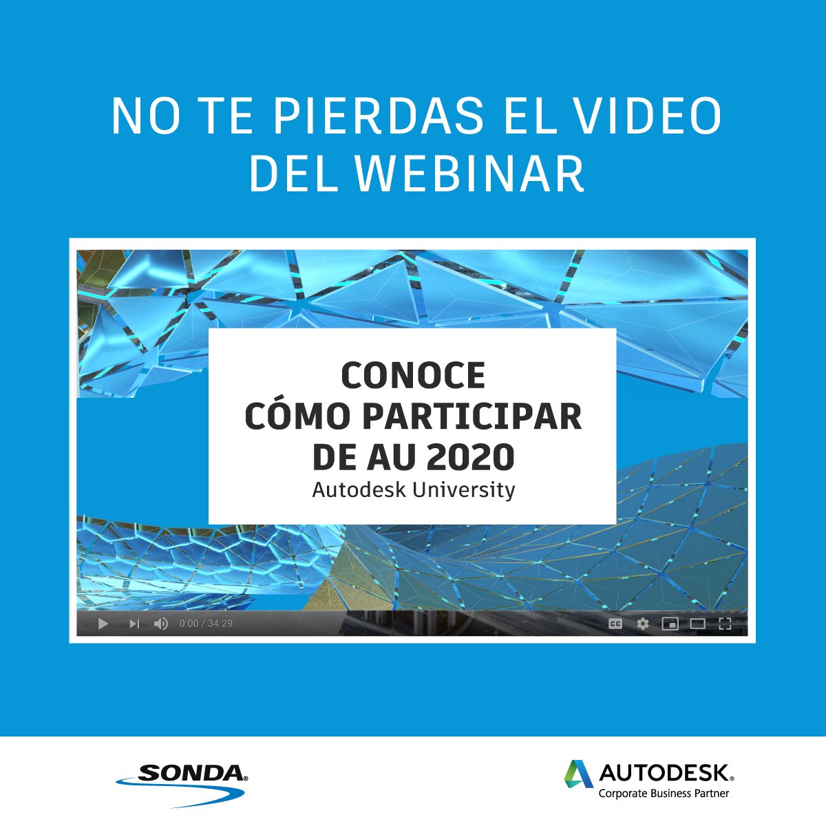 SONDAaeco's tweet photo. Todo lo que debes saber antes del comienzo de #AutodeskUniversity2020 de la mano de Cristián Barría, Ingeniero de Aplicaciones Regional en #SONDA para Autodesk aquí👉🔗 https://t.co/7zO69iHP3t
#AU2020 #Autodesk #Autodeskcloud #SONDAMCO https://t.co/WWBNQJO8RZ