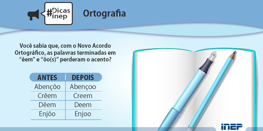 Novo Acordo Ortográfico : Acentuação - O que você precisa saber!