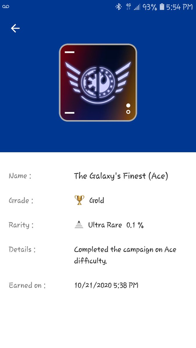 #StarWarsSquadrons Yippee! Finally got that Galaxy's Finest Ace trophy woot woot