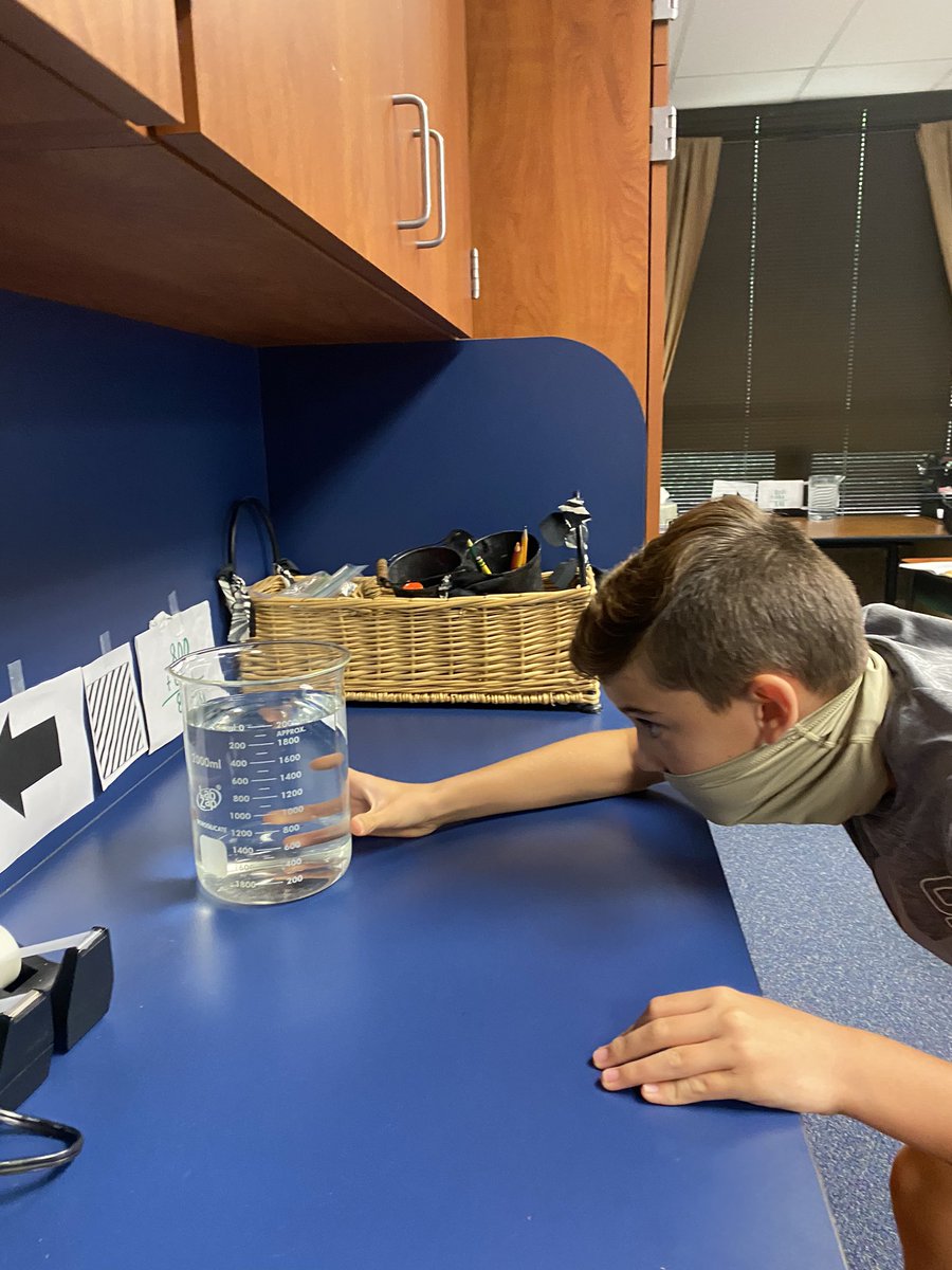 MrsSWheeler's tweet photo. @Allenlearns #allenisd 
5th graders learning about Reflection and Refraction https://t.co/1jzCSSkTNz
