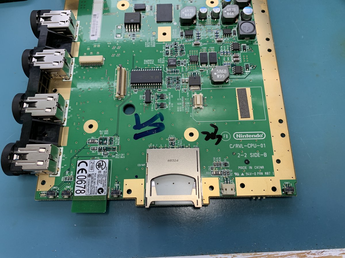 PSA: Guys & Gals make sure you check that your Wiis are compatible with the  #WiiDual kit before sending along for an install. I'm embarrassed to admit that I got WAY further than I should have with this! Which should be apparent as I'm posting pics of the MOBO! 