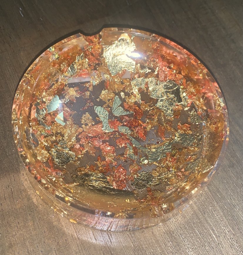 copper + gold ashtray  $20