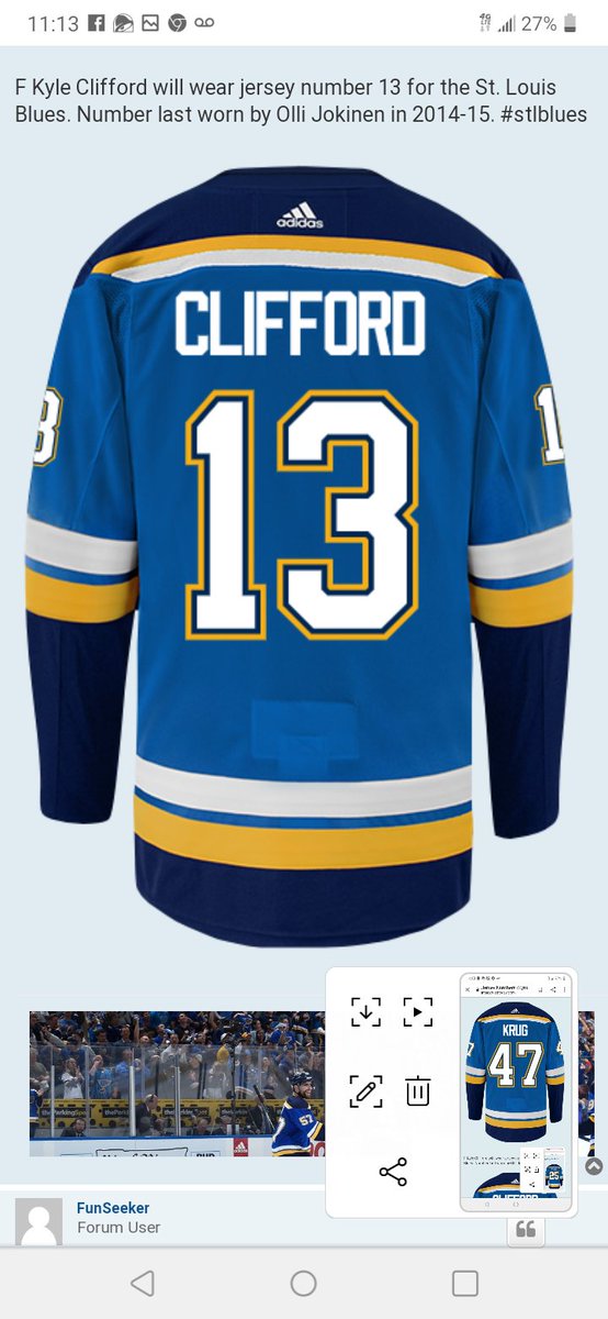 blues jersey numbers