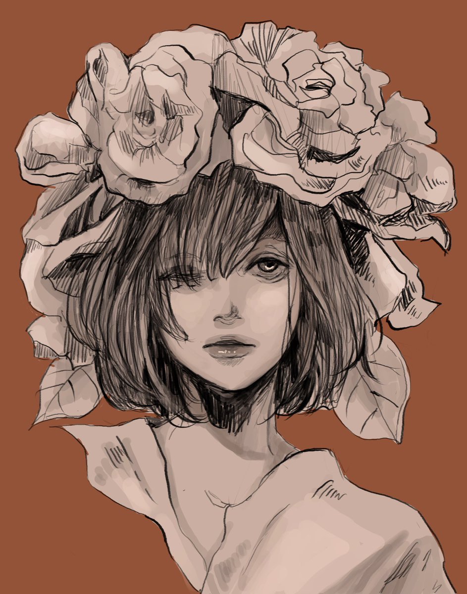 「#リツイートで私を有名にしてください
#イラスト

タグ失礼…します。 」|西 ✂︎のイラスト
