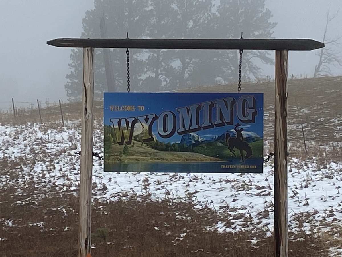 Making the trek back to Santa Barbara. Hello Wyoming! #HomewardBound