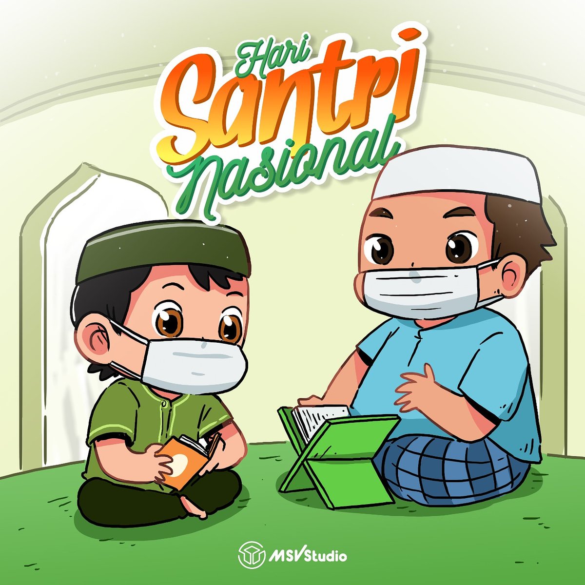 Selamat Hari Santri Nasional 2020, Bakti Santri untuk Negeri
Santri Sehat Indonesia Kuat.
Selalu semangat ya kakak-kakak santri belajarnya  
#msvstudio  #harisantrinasional #harisantri2020 #harisantri #apakabarmusa #battleofsurabaya #battleofsurabayathemovie #apakabarmusastore