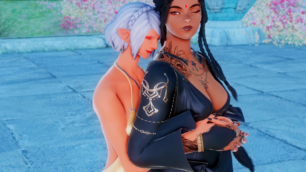 UpbeatBebop's tweet photo. #gposers #ffxivsnaps #FatCatFFXIV #EorzeaPhotos #viera #elezen https://t.co/vdUjWT1NmW