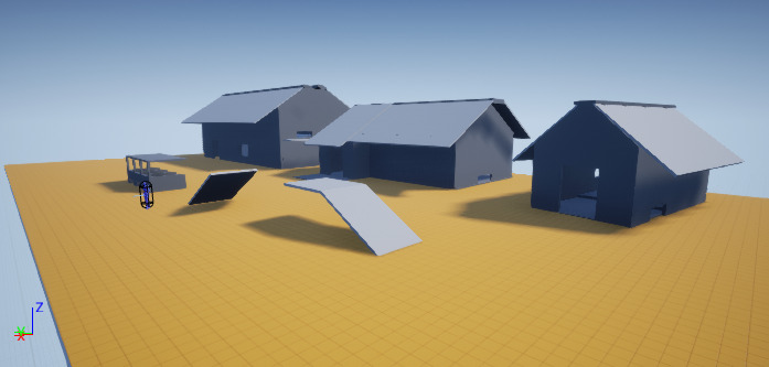 NathanKellman's tweet photo. For my #Blocktober Im showing off some modular pieces created in Maya for a #GhostofTsushima mission. This was originally a #designden challenge but I want to clean it up for a blog and study! #leveldesign #gamedev #3dart https://t.co/M4wWhLdIJK