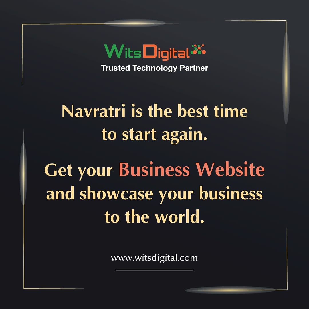 wits_digital's tweet photo. Navratri is the best time to Start Again. Go Online to Grow your Business. Contact @wits_digital
#witsdigital #websitedesigning #ecommercewebsitedesign #businesswebsites #digitalmarketing #digitalbranding #leadgeneration https://t.co/KDlViANyPT