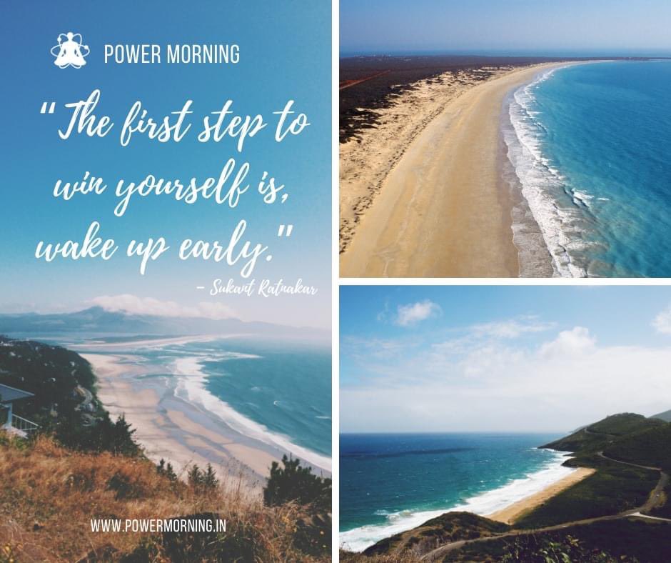 “The first step to win yourself is, wake up early.” – Sukant Ratnakar
#PowerMorningHQ #PowerMorning #achieve #believe #belief #recieve #thinkbig #dreambig #success #rise #meditation #earlyriser #earlyrise #morning #breathing #breathe #health https://t.co/XhhfEbKNn8