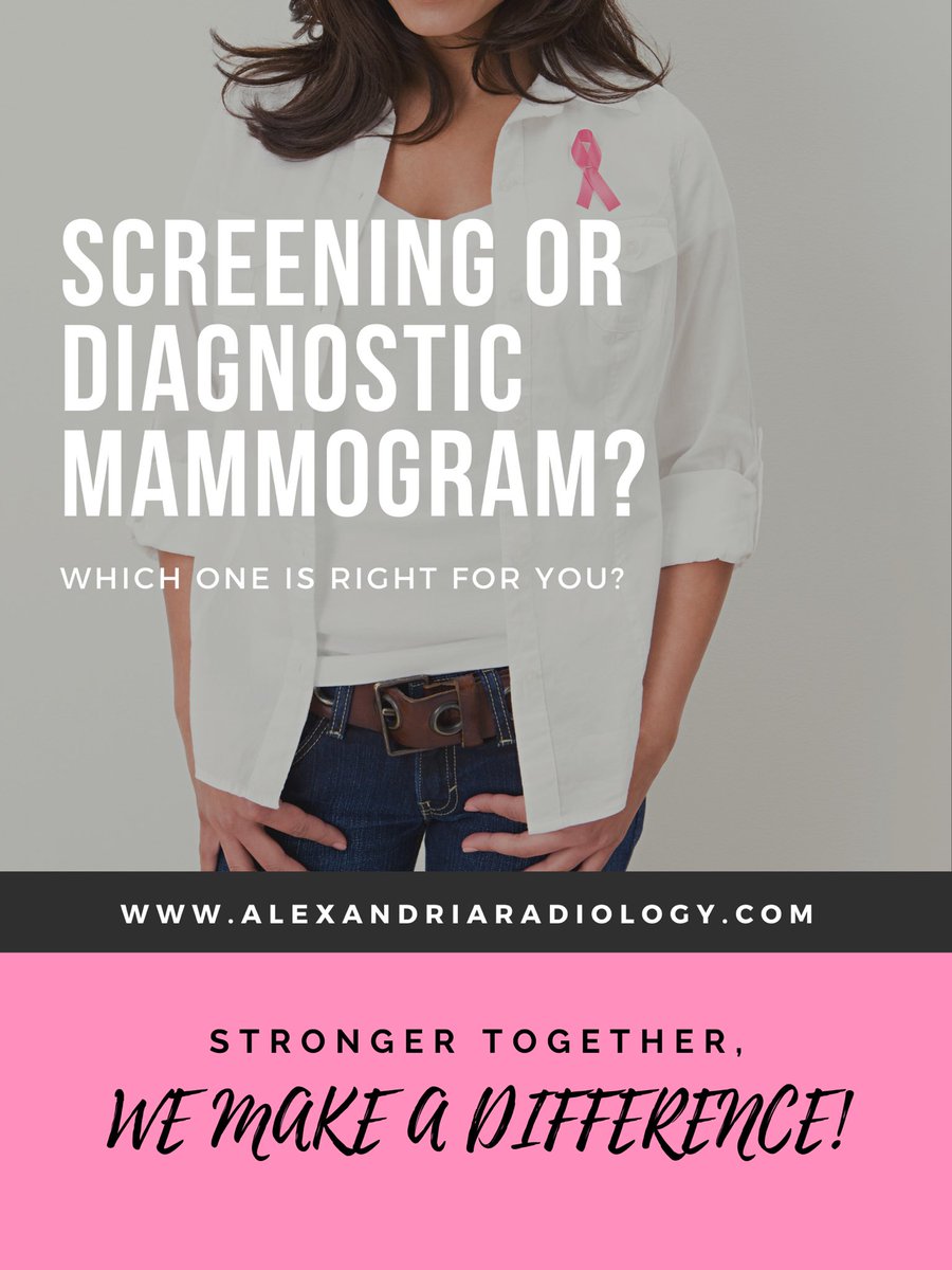 October is a great month to discuss with your provider if a screening or diagnostic mammogram is right for you. #mammography #aar