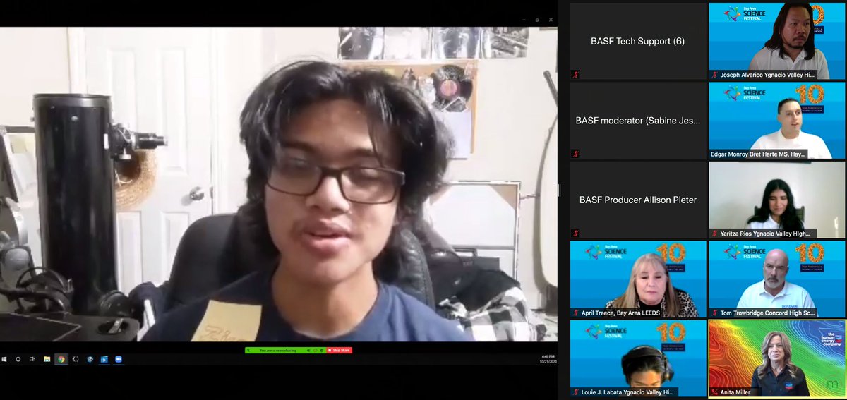 At the moment! <a href="/MtDiabloUSD/">MDUSD</a> @YgnacioValley <a href="/concord_high/">Concord High School</a> Engineering <a href="/Pathways_MDUSD/">MDUSD Career Pathways</a> students being featured at the <a href="/BayAreaSciFest/">Bay Area Science Festival</a> <a href="/LeedsBay/">Bay Area LEEDS</a> 
Thank you to <a href="/Chevron/">Chevron</a> for making Discover Engineering! program possible.