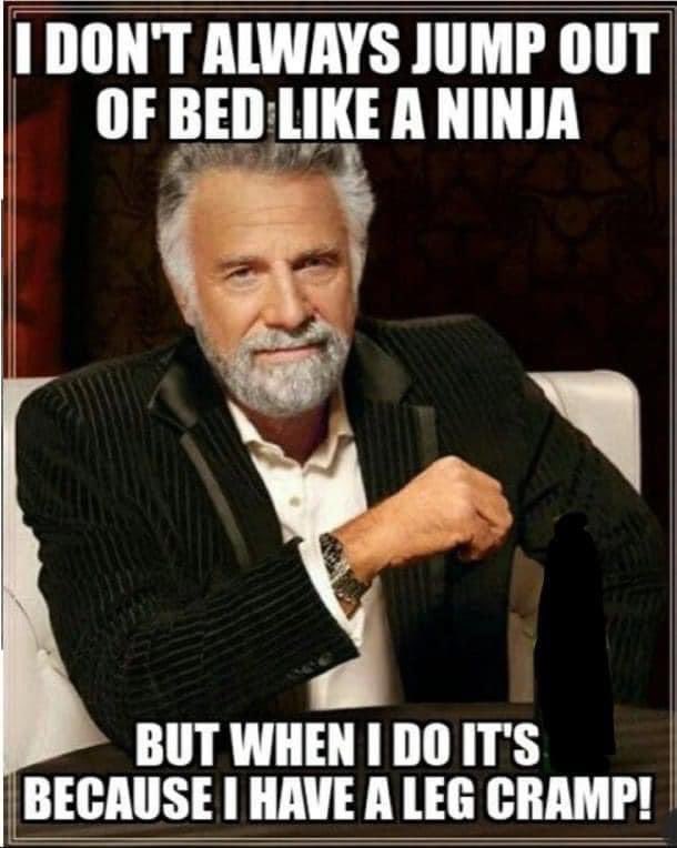 TheFightmasster's tweet image. Just like you, Ninja too has his own reason; he gets a leg cramp if he doesn’t jump out of bed.#LogicAndReasoning