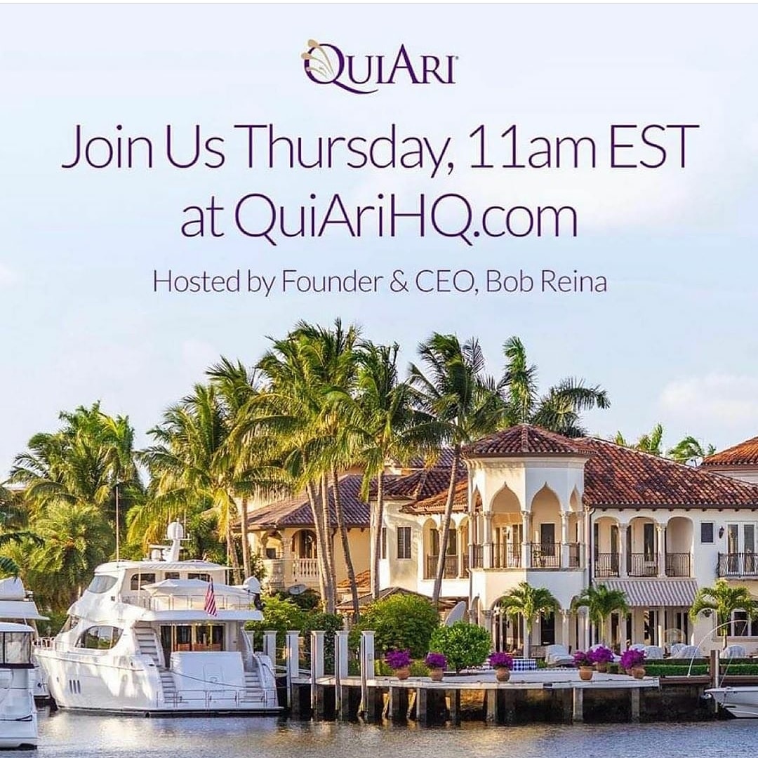 “You have to have a Dream before your Dreams come True”.
Join our CEO- Mr.Bob Reina
Thursday for a very Special Broadcast on “Dreams”.
See you all there! 💜💜💜
#DreamBig #Dreams #DreamItDoIt #Quiari https://t.co/j9hKeYF0JX