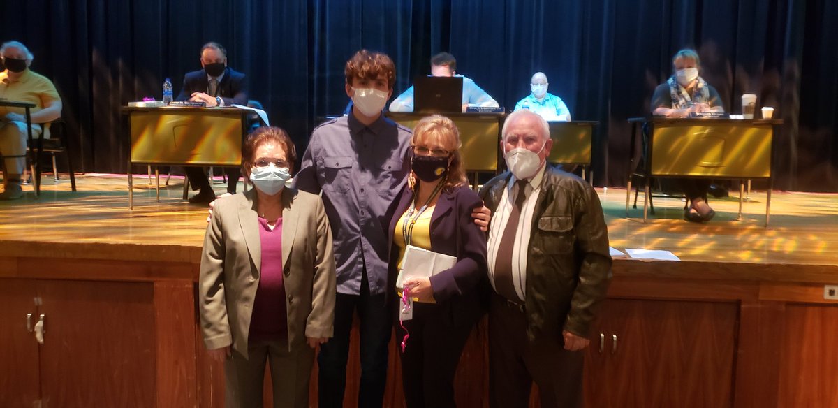 Congratulations to Lucia DiLeo <a href="/Lmdileo/">Lucia Giavatto-DiLeo</a> and Christine Grille for being recognized as High School Teacher of the Year and High School Education Service Professional of the Year  <a href="/MTHS_Pride/">Dennis Adams</a> #MTSDPride