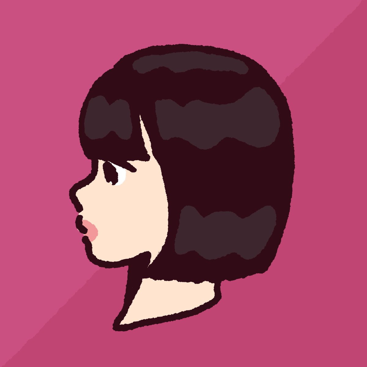 清野705 イラスト 漫画 横顔の女 赤紫 705イラスト イラスト Illustration 横顔 清野705 イラスト 漫画 横顔の女 赤紫 705イラスト イラスト Illustration 横顔