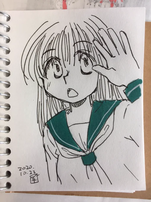 落書きとその下書き 