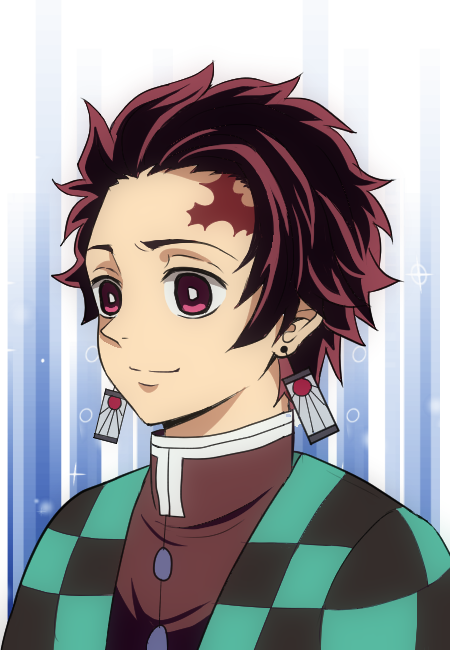 あいりさんがTwitterに投稿した竈門炭治郎(鬼滅の刃)のイラスト。