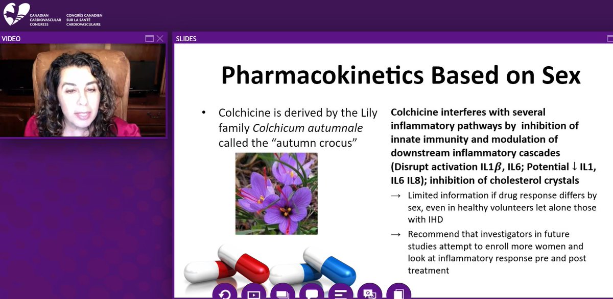 Colchicine in CAD - what we know and what we don't know. We need more data about efficacy and safety in women!  @DrMarthaGulati  #CCCongress  #CCC2020
