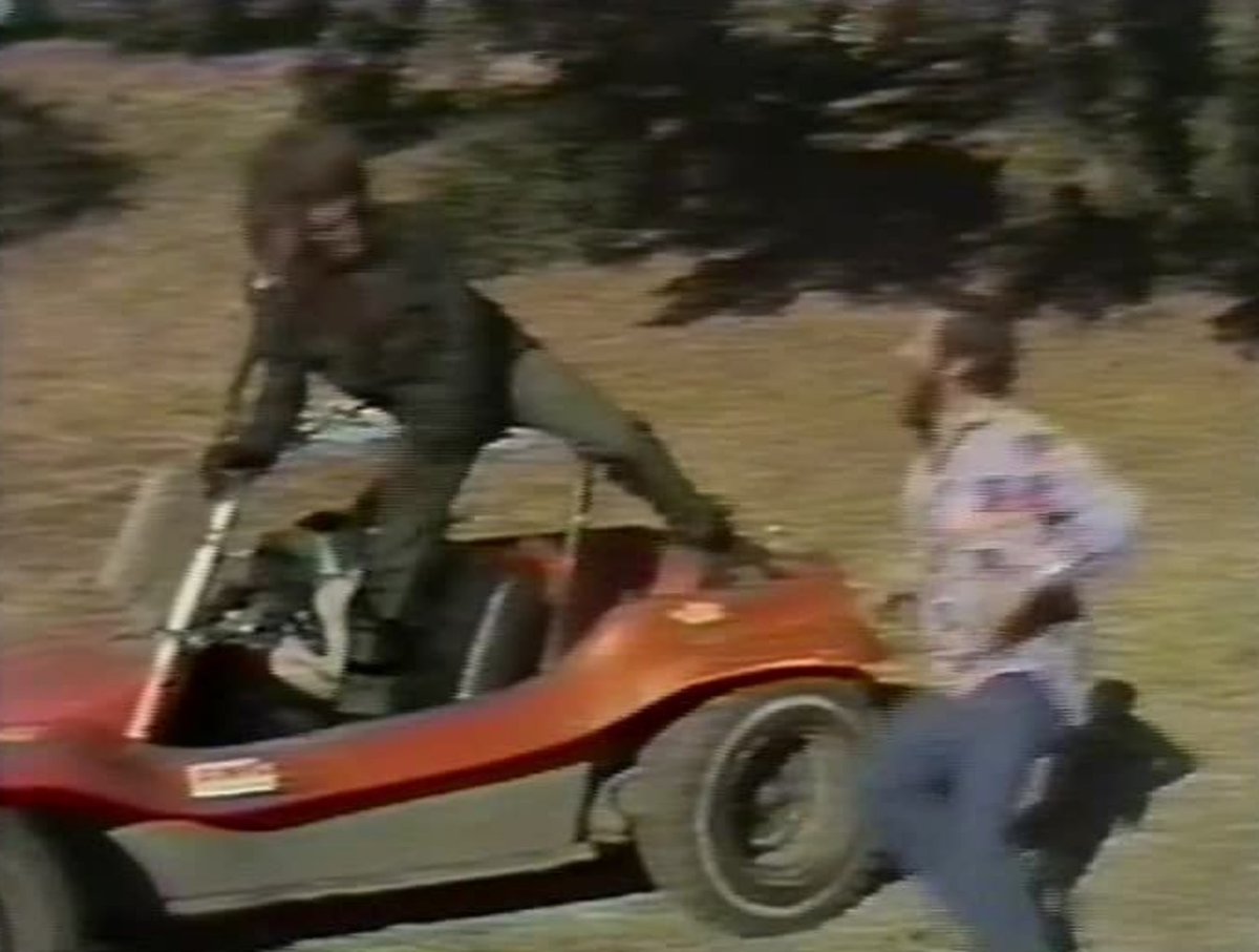 Guys, have you ever seen a werewolf driving a dune buggy? If not, you should maybe this this one. Also, it's a Dick Clark Production! So. Good.