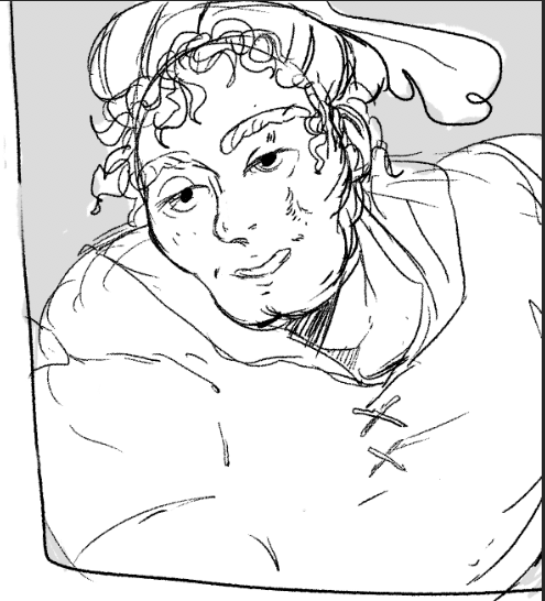 haven't draw nicholas in a while and i feel like i keep drawing early mid twenties nicholas but i am on like 30 yr old nicholas or something but i kind of dont know whats up with him rn 