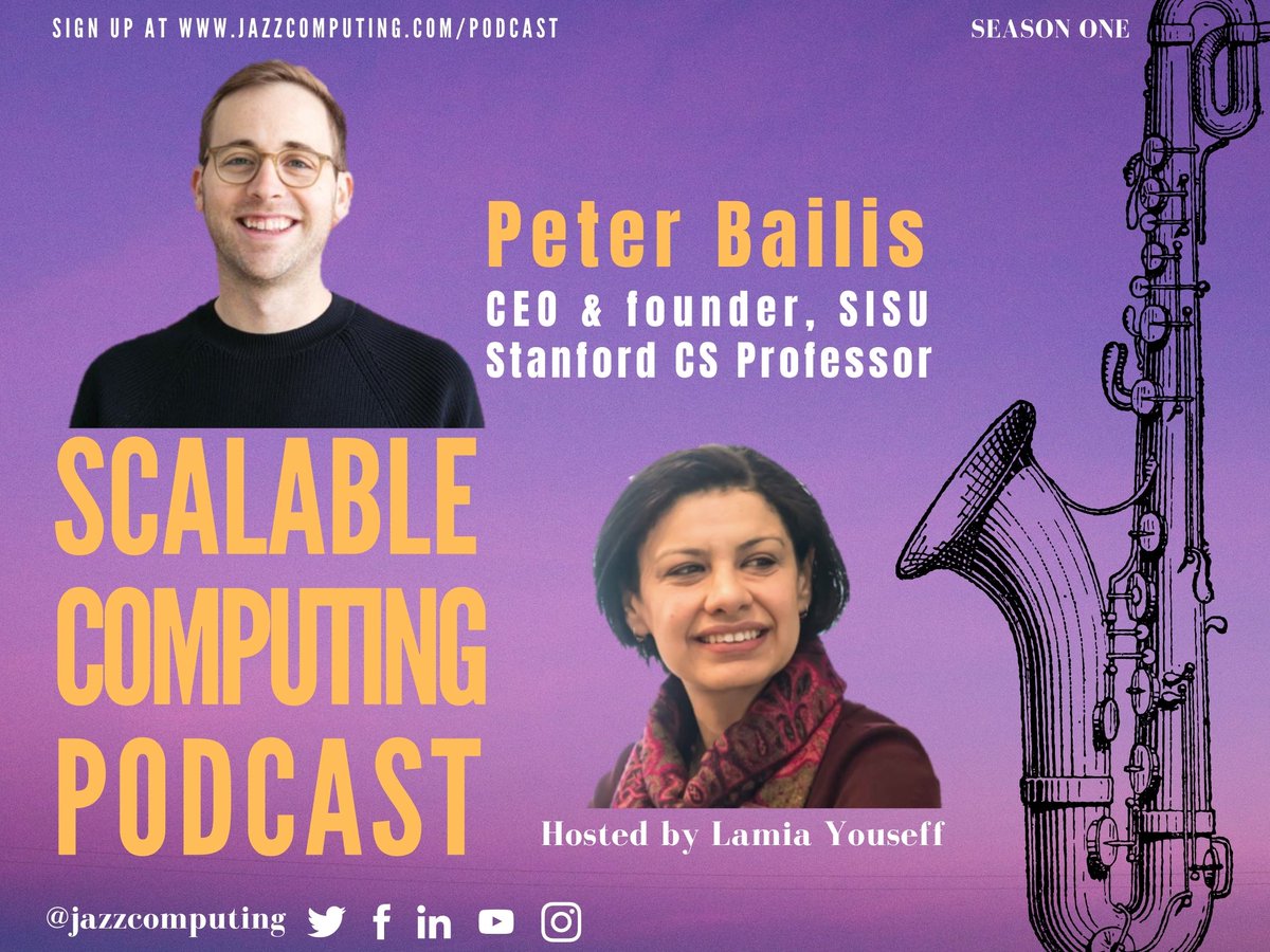 JazzComputing's tweet image. This Sunday, Peter Bailis is our guest on Scalable Computing Podcast. @pbailis &amp;amp; @lyouseff talked abt @sisudata, #datadriven #decisionmaking &amp;amp; #DigitalTransformation

Subscribe to youtube.com/c/jazzcomputing
#datascience #ai #ml #bigdata #datadrivenbusiness #metrics #dataanalytics