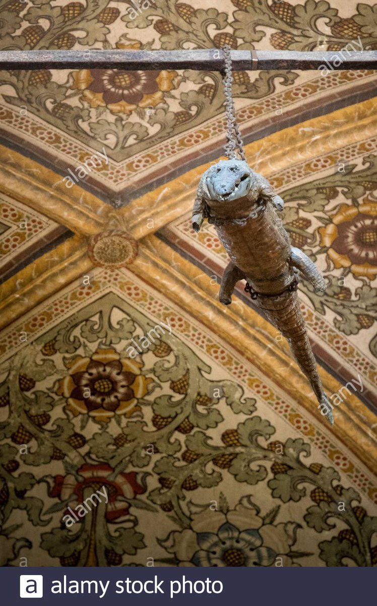 There’s apparently a theme with these crocodiles and this isn’t the only church to also have a curling Croc to watch over you. This boi resides in Sanctuary of the Saint Mary in the hamlet of Grazie