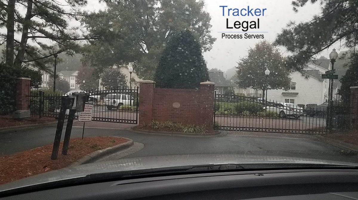 Our process servers encounter gate entrances and building access points. But, we always find a way around obstacles. Our success record is unmatched. We cover the Charlotte, NC region. Contact us today!
trackerlegalservices.com
#ProcessServers #Mecklenburg #Charlotte #Paralegal