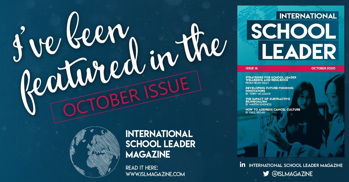 International School Leader Magazine introduced Branksome Hall Asia on the cover of its October issue! The magazine recognized Branksome Hall Asia’s excellent Interdisciplinary Unit (IDU) geared towards “developing a future thinking initiative.” 
islmagazine.com/magazine