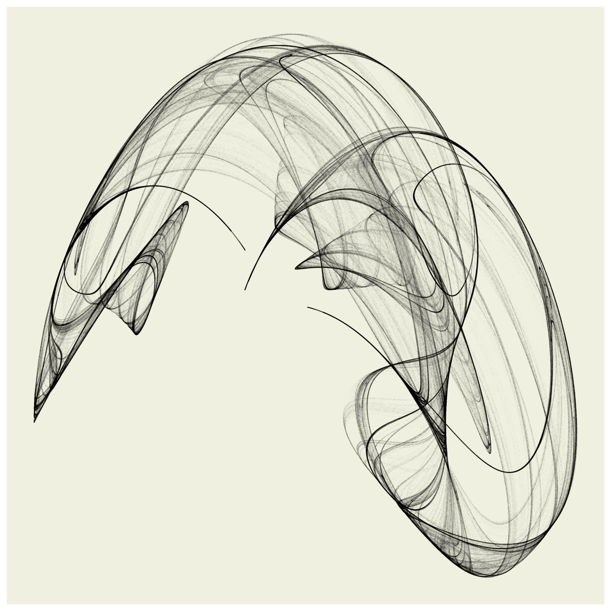 jennaldevries's tweet photo. I've been off this twitter account for a while.... but I've been exploring making generative art with R and I'm in LOVE with these images I'm getting thanks to @W_R_Chase's blog about strange attractors. 

#generative #RStats https://t.co/pO7ozzN5Yj