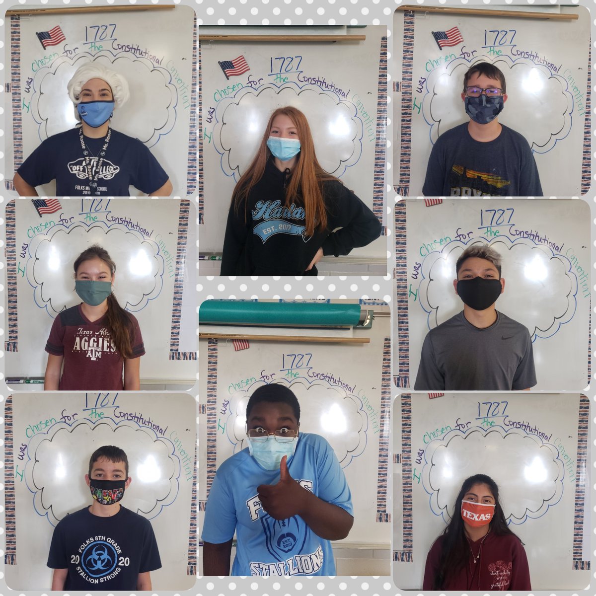 RooseNISD's tweet photo. "I was chosen for the Constitutional Convention!" We are all in the room where it happens. My students are the best! #folksstrong https://t.co/2u43p3QhoK